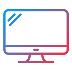 Monitor Line Icon Style