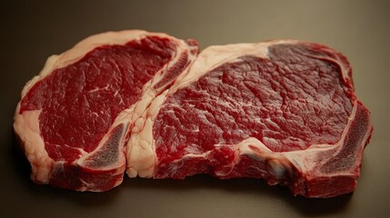 High-Resolution Gourmet Ribeye Steak with Perfect Marbling, Ideal for Barbecue Cooking and Grilling