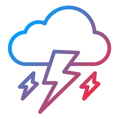 Thunder Line Icon Style
