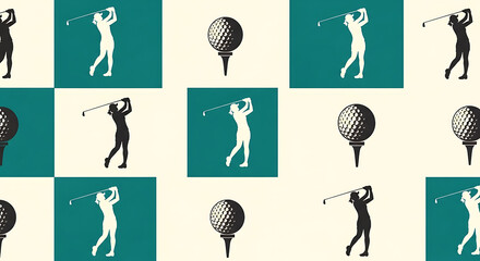 Retro Golf Pattern: Classic Sport Meets Modern Design