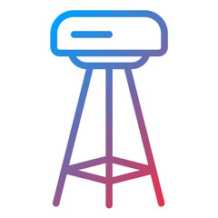 Stool Line Icon Style