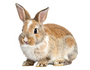 Obraz premium Cute rabbit with soft fur and alert ears.