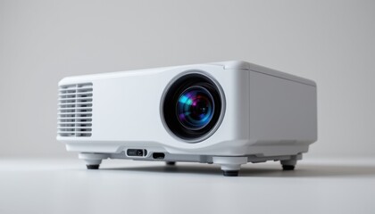 Projector setup for home theater living room electronics modern indoor entertainment experience