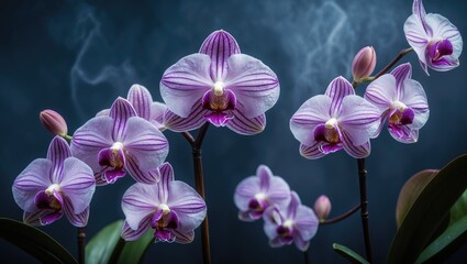 Obraz premium Dendrobium from the Orchidaceae family with blank space available for text.