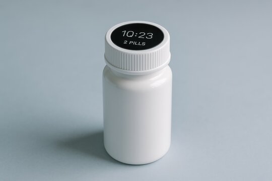 Smart Pill Bottle with Digital Display Cap