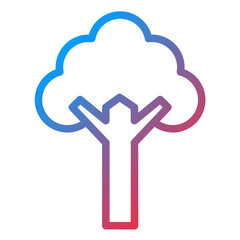 Tree Line Icon Style