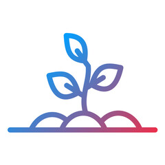 Plant Line Icon Style
