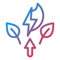 Energy Line Icon Style