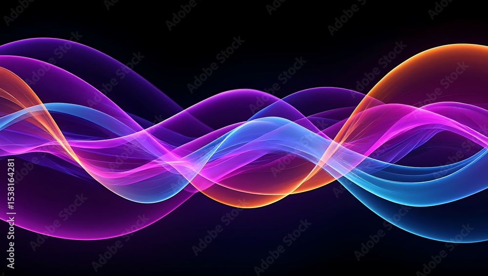 Poster a symphony of color abstract design and its applications
