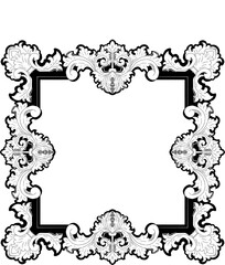 black and white frame