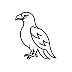 Obraz premium eagle line art