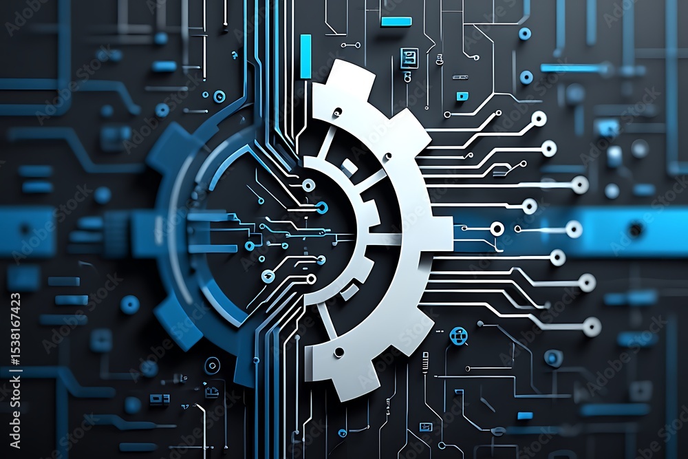 Poster gears and circuits a digital transformation in technology
