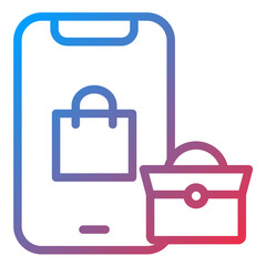 Online Product Line Icon Style