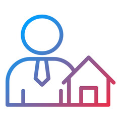 Broker Line Icon Style