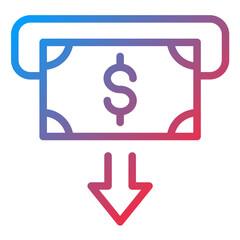 Withdraw Line Icon Style