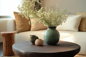 A modern and minimalist living room