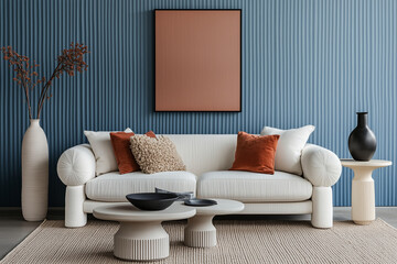 A modern and minimalist living room