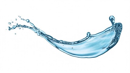 Dynamic Water Burst: Capturing the liquid motion, a pristine splash of water leaps outwards in a stunning display of nature's artistry. Evoking feelings of freshness, purity and invigorating energy.