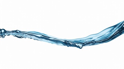 Water Wave's Essence: The image presents a striking display of the dynamic fluid element. A single, clear water wave is artfully captured, its form creating an elegant, eye-catching composition.