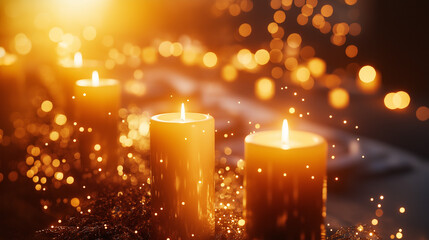 Warm Candlelight Glow A Real Aesthetic Wallpaper Background