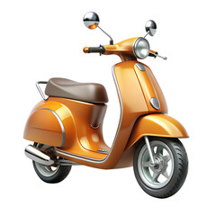scooter motorbike icon 3d without text clean on transparent background