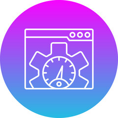 Web speed test Icon