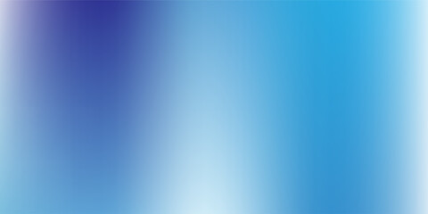 Panoramic abstract blue background illustration for product presentation with sunlight and blurred simple modern natural