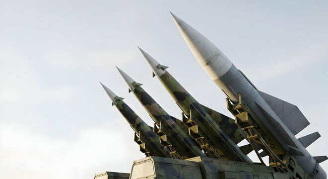 Mobile Missile Launcher System Against Sky