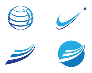 Fototapeta premium Business finance logo and symbols vector concept illustration