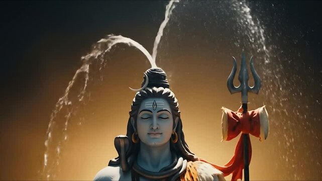 Lord shiva statue in serenity