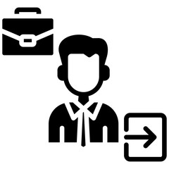 Internal Job glyph icon