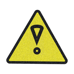 yellow warning sign with exclamation mark