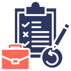 Job Redesign glyph color icon