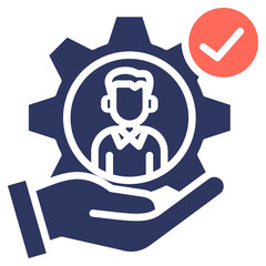 Employee Retention glyph color icon