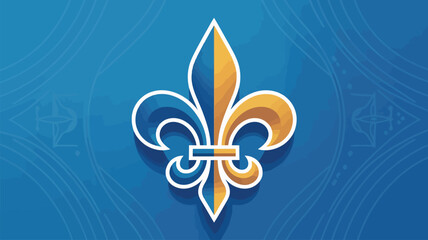Elegant Fleur de Lis Symbol for Saint Jean Baptiste Day Celebration © Safu Ra