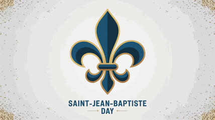 Elegant Fleur de Lis Symbol for Saint Jean Baptiste Day Celebration © Safu Ra