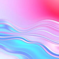 Iridescent Wavy Gradient Abstract Background