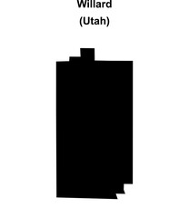 Willard (Utah) blank outline map