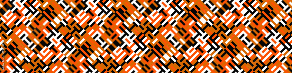 Poster horizontal seamless geometrical mosaic pattern background
