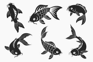 Fototapeta premium set of fish