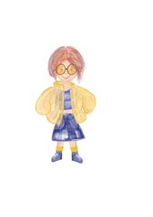 little girl in a dress