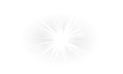 Fototapeta premium Sunlight and lens flare with star burst, glow lines, laser beams, glitter sparkles