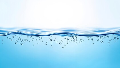Water Surface: Capturing the serenity of a clear, tranquil expanse, this image showcases the subtle dance of light and bubbles, inviting a sense of calm and purity. 