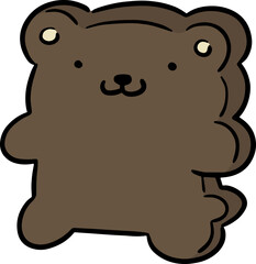 Illustration of bear shaped eraser

