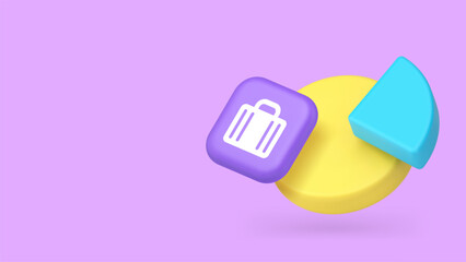 Business analyzing financial statistic chart pie data monitoring copy space banner. Finance banking analysis diagram brainstorming infographic information commercial research