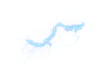 Electric strike with lightning, plasma shock, and thunderbolt glow. Realistic blue flare and transparent fireball PNG perfect for powerful, dark-sky abstract designs.