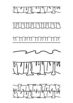 Fashion Ruffle Vector Brush Pack &ndash; Rouching & Gathered Fabric Brushes for Adobe Illustrator