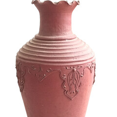 ceramic vase isolated on white