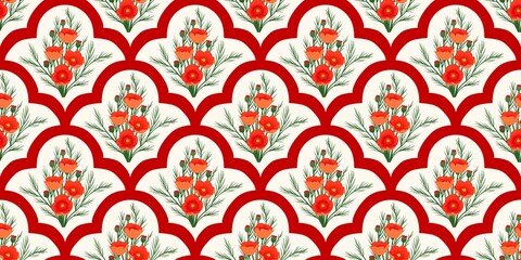 Seamless watercolour and unique floral pattern background for covers, notes, banner. Soft backgrounds colour. Watercolour art work. Flower stalk. Colourful flower.