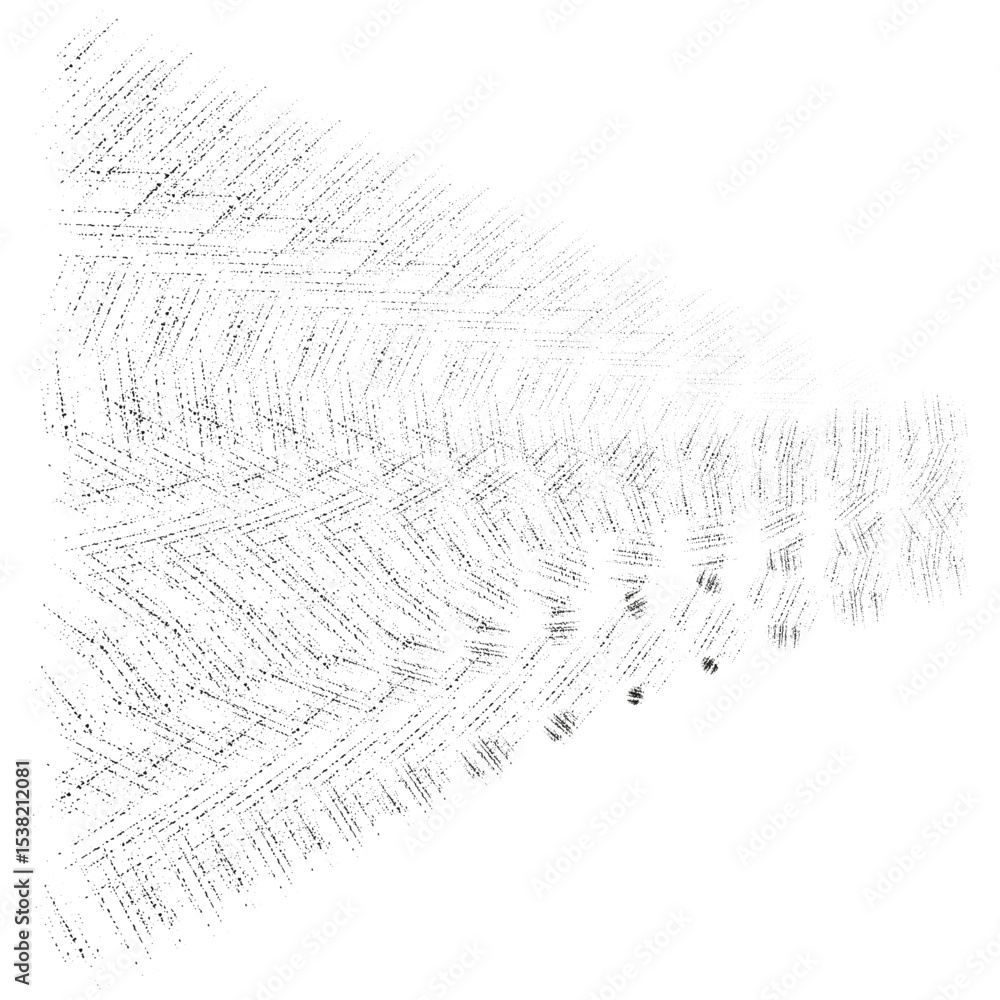 Poster diagonal noise pattern. grunge texture trace. herringbone distortion shape. vector abstract gradient